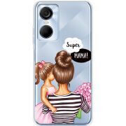 Прозрачный чехол BoxFace Tecno POP 6 Pro Super Mama and Daughter