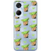 Прозрачный чехол BoxFace Tecno POP 6 Pro Pattern Baby Yoda