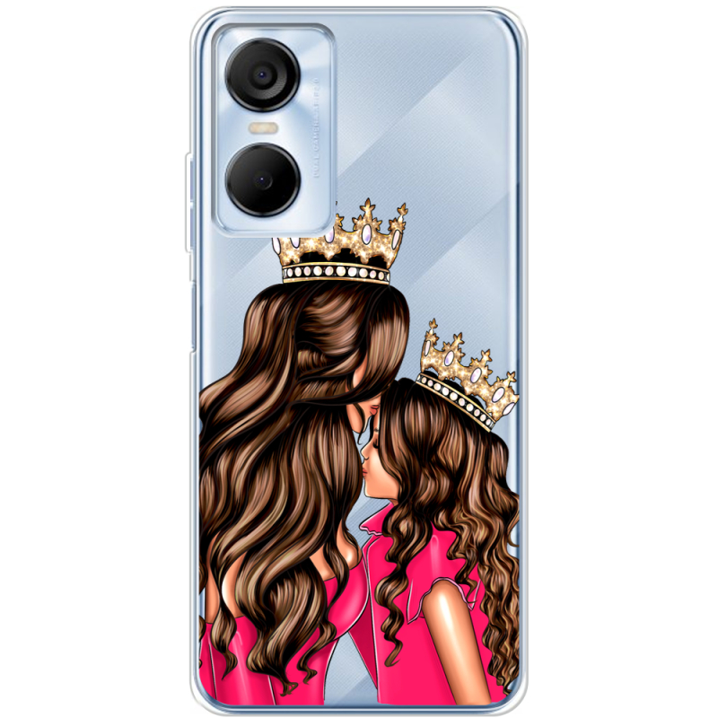 Прозрачный чехол BoxFace Tecno POP 6 Pro Queen and Princess