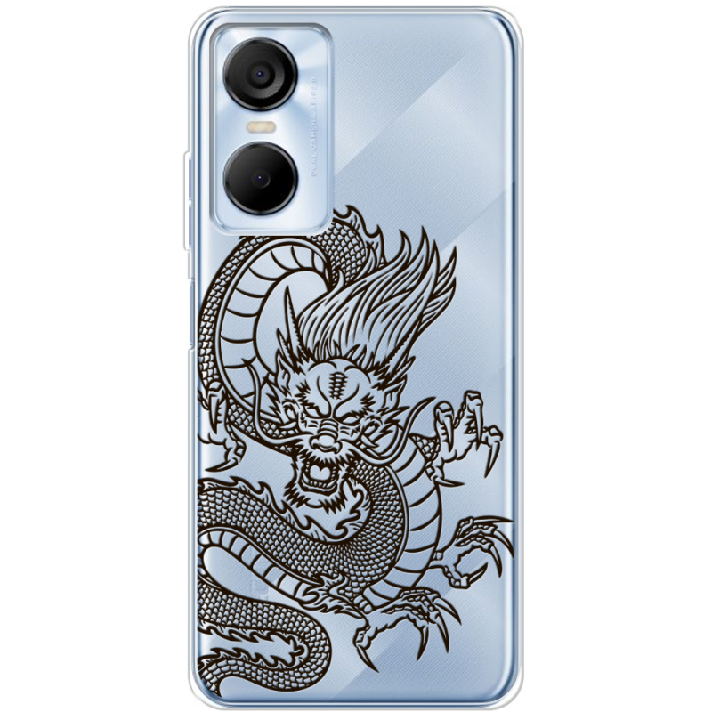 Прозрачный чехол BoxFace Tecno POP 6 Pro Chinese Dragon