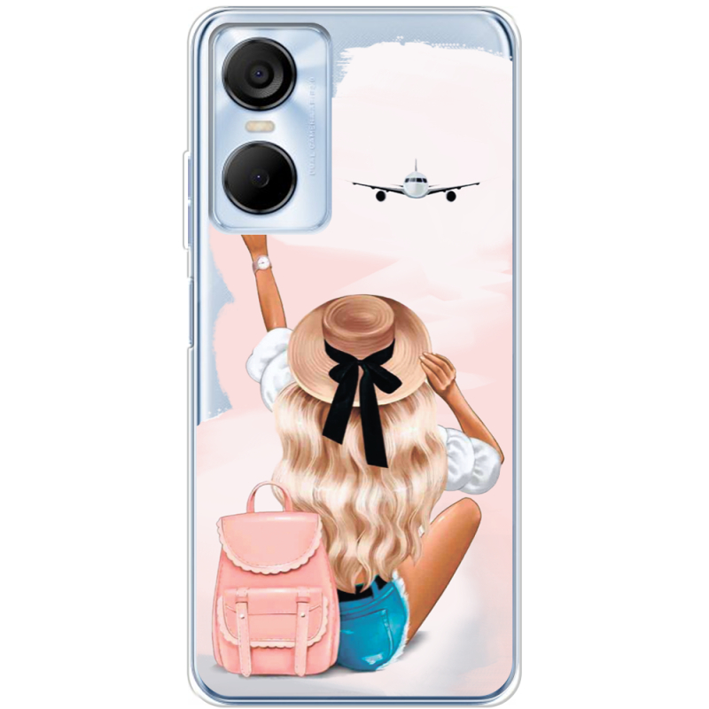 Прозрачный чехол BoxFace Tecno POP 6 Pro Travel Girl