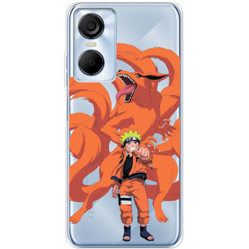 Прозрачный чехол BoxFace Tecno POP 6 Pro Naruto and Kurama