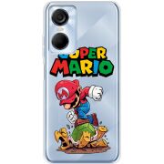 Прозрачный чехол BoxFace Tecno POP 6 Pro Super Mario