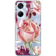 Прозрачный чехол BoxFace Tecno POP 6 Pro Rose