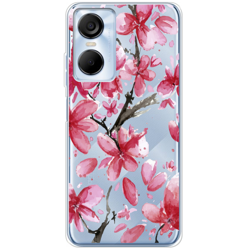 Прозрачный чехол BoxFace Tecno POP 6 Pro Pink Magnolia