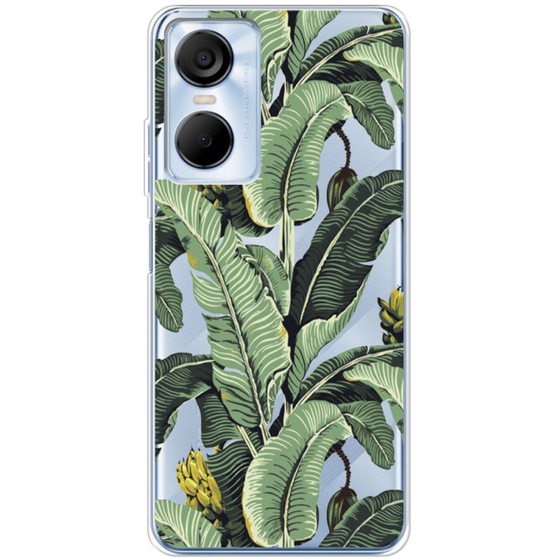 Прозрачный чехол BoxFace Tecno POP 6 Pro Banana Leaves