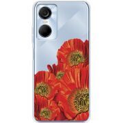 Прозрачный чехол BoxFace Tecno POP 6 Pro Red Poppies