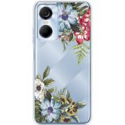 Прозрачный чехол BoxFace Tecno POP 6 Pro Floral