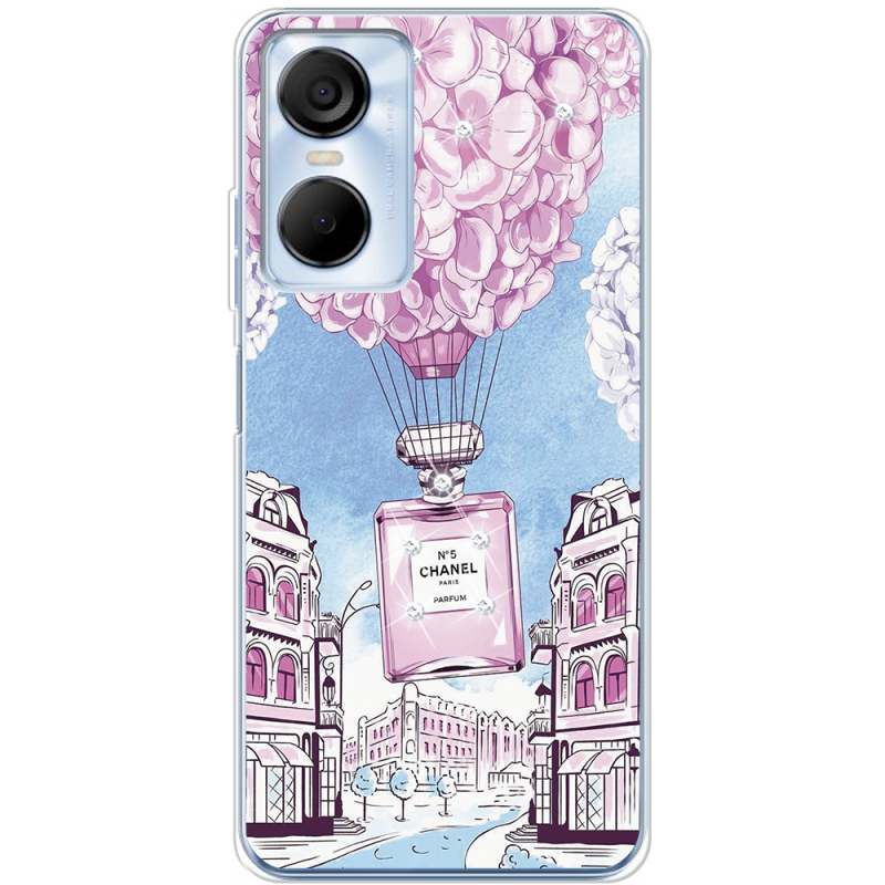 Чехол со стразами BoxFace Tecno POP 6 Pro Perfume bottle