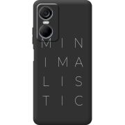 Черный чехол BoxFace Tecno POP 6 Pro Minimalistic