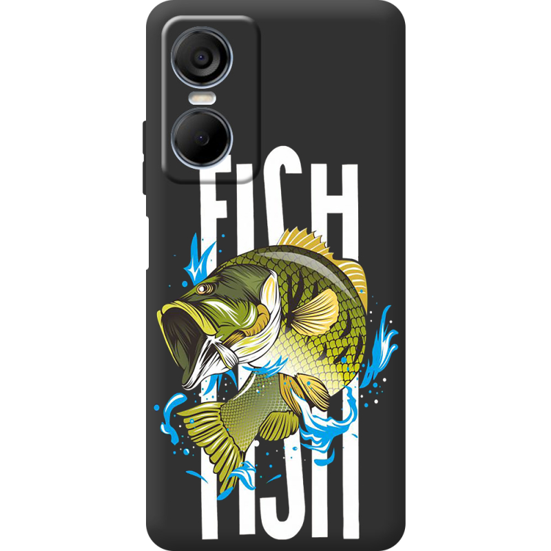 Черный чехол BoxFace Tecno POP 6 Pro Fish