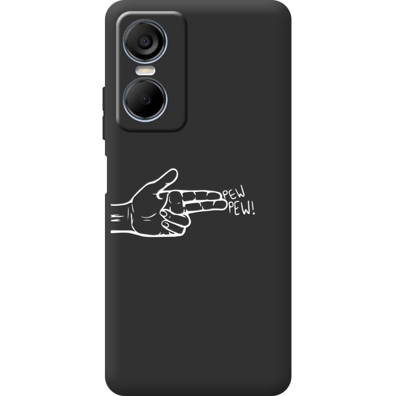 Черный чехол BoxFace Tecno POP 6 Pro Pew Pew