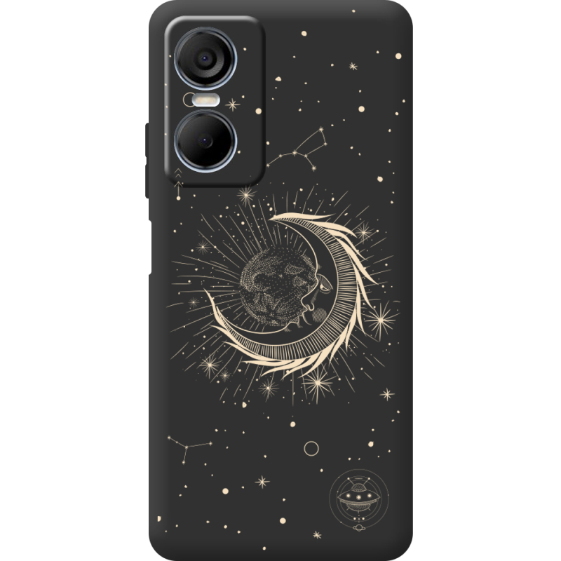 Черный чехол BoxFace Tecno POP 6 Pro Moon