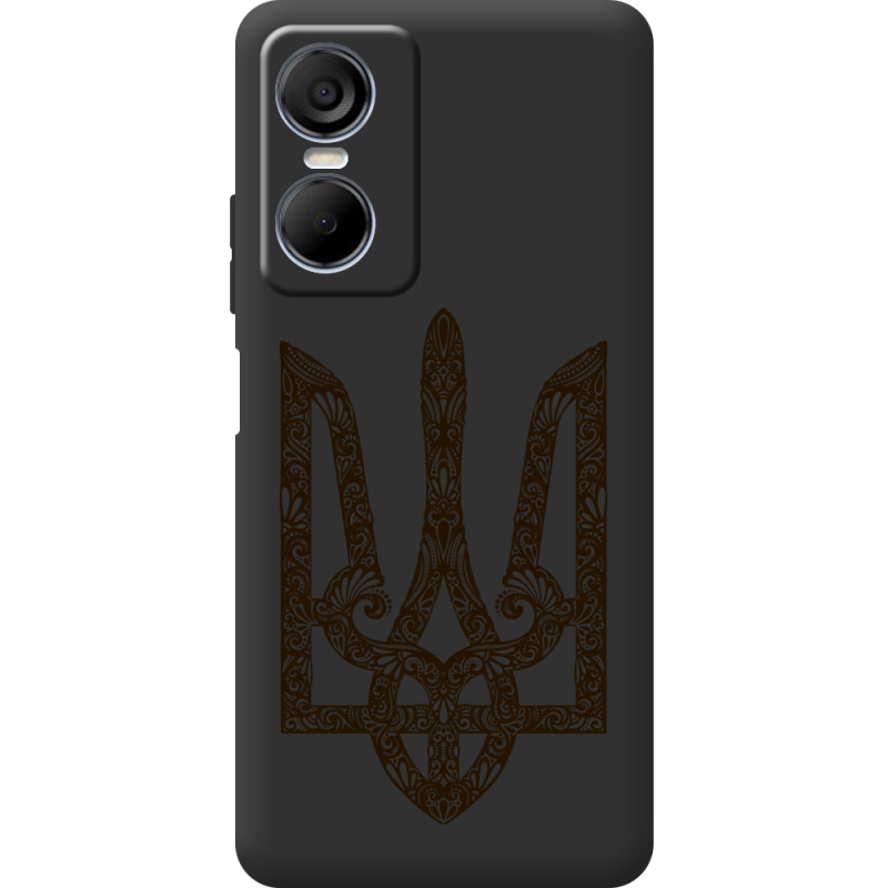 Черный чехол BoxFace Tecno POP 6 Pro Ukrainian Trident