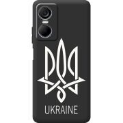 Черный чехол BoxFace Tecno POP 6 Pro Тризуб монограмма ukraine