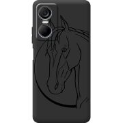 Черный чехол BoxFace Tecno POP 6 Pro Horse