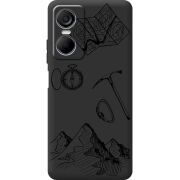 Черный чехол BoxFace Tecno POP 6 Pro Mountains