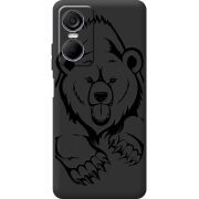 Черный чехол BoxFace Tecno POP 6 Pro Grizzly Bear