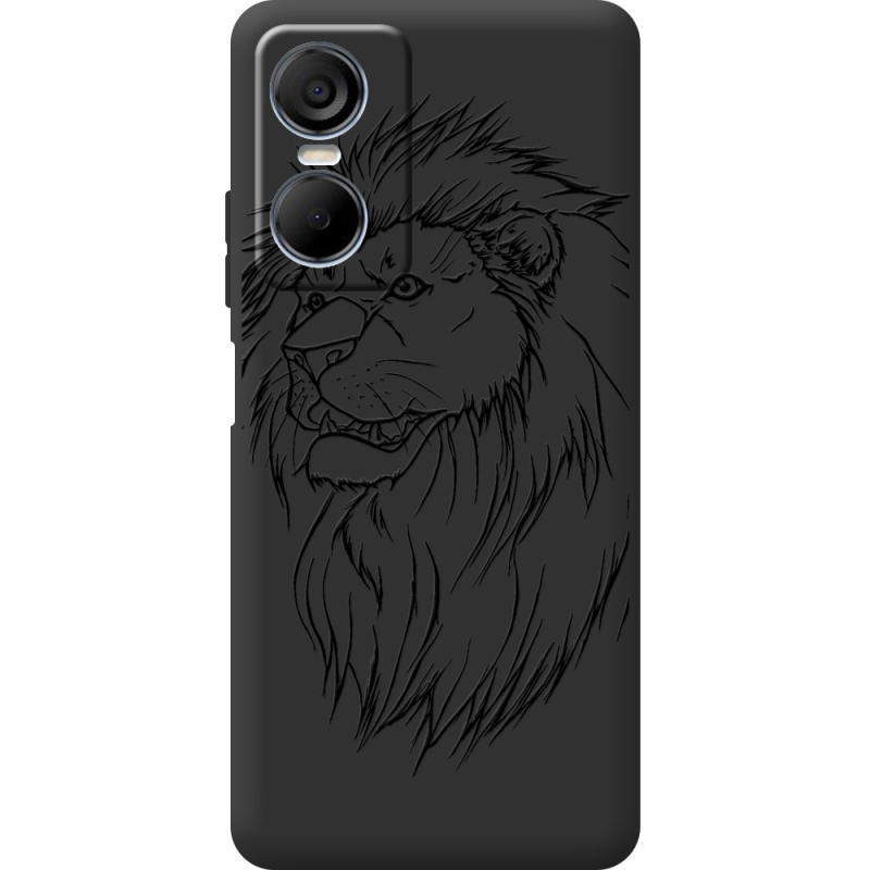 Черный чехол BoxFace Tecno POP 6 Pro Lion