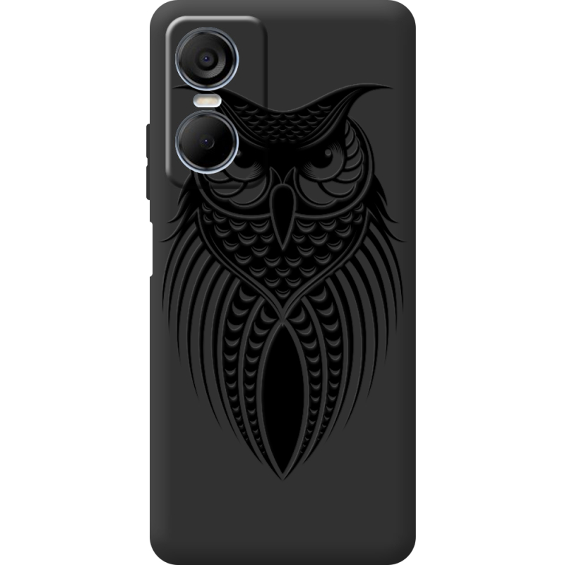 Черный чехол BoxFace Tecno POP 6 Pro Owl