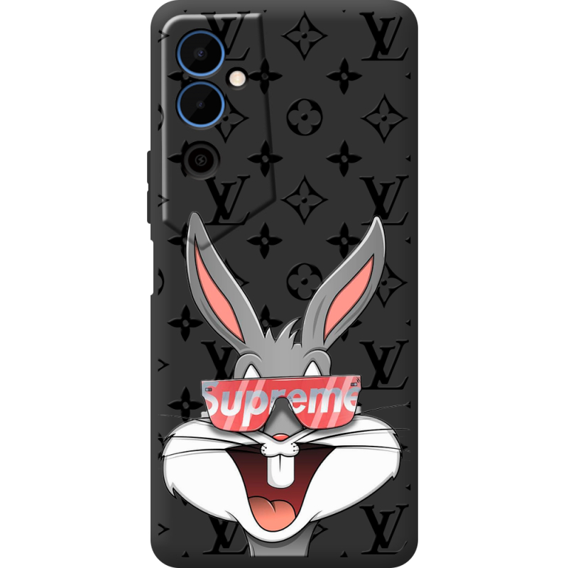 Черный чехол BoxFace Tecno POVA  Neo 2 looney bunny