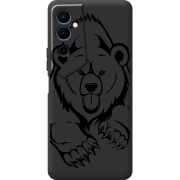 Черный чехол BoxFace Tecno POVA  Neo 2 Grizzly Bear