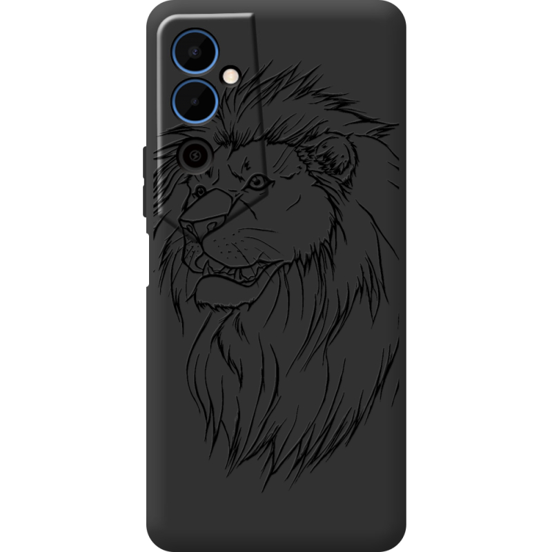 Черный чехол BoxFace Tecno POVA  Neo 2 Lion