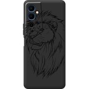 Черный чехол BoxFace Tecno POVA  Neo 2 Lion