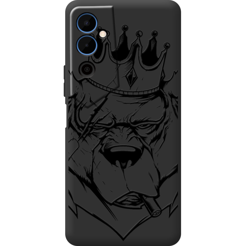 Черный чехол BoxFace Tecno POVA  Neo 2 Bear King