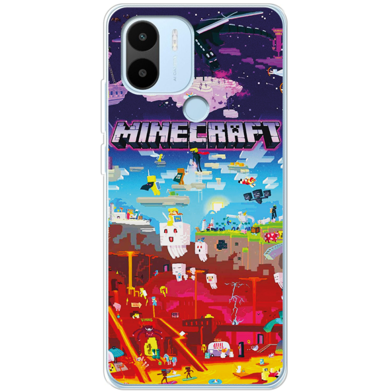 Чехол BoxFace Xiaomi Redmi A1 Plus Minecraft World Beyond