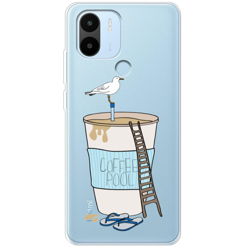 Прозрачный чехол BoxFace Xiaomi Redmi A1 Plus Segull in Cofee Pool
