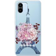 Чехол со стразами Xiaomi Redmi A1 Plus Eiffel Tower