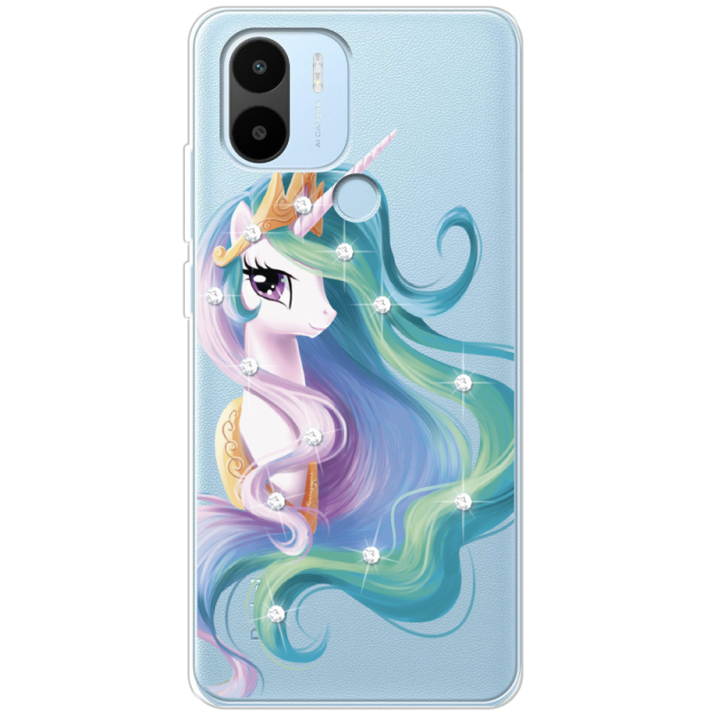 Чехол со стразами Xiaomi Redmi A1 Plus Unicorn Queen