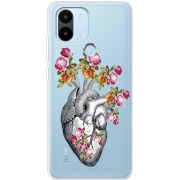 Чехол со стразами Xiaomi Redmi A1 Plus Heart