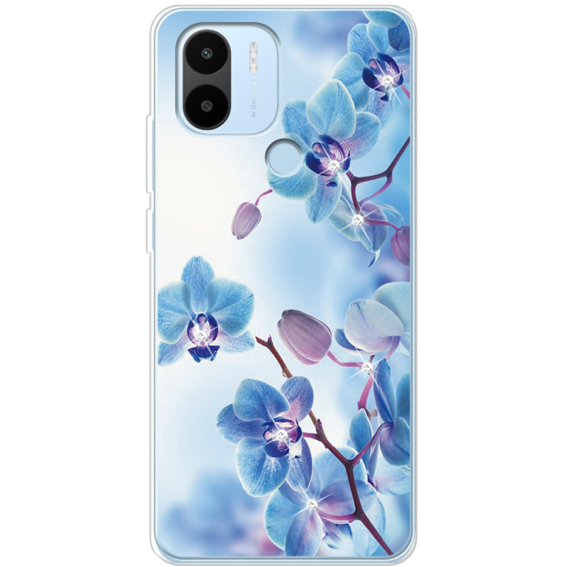 Чехол со стразами Xiaomi Redmi A1 Plus Orchids