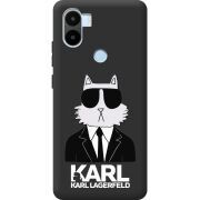 Черный чехол BoxFace Xiaomi Redmi A1 Plus Cat in Black