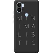 Черный чехол BoxFace Xiaomi Redmi A1 Plus Minimalistic