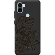 Черный чехол BoxFace Xiaomi Redmi A1 Plus Chinese Dragon