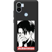 Черный чехол BoxFace Xiaomi Redmi A1 Plus Attack On Titan - Ackerman