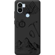 Черный чехол BoxFace Xiaomi Redmi A1 Plus Mountains