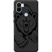 Черный чехол BoxFace Xiaomi Redmi A1 Plus Grizzly Bear