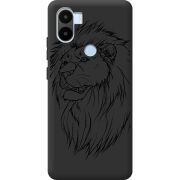 Черный чехол BoxFace Xiaomi Redmi A1 Plus Lion