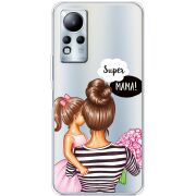 Прозрачный чехол BoxFace Infinix Note 12 Super Mama and Daughter