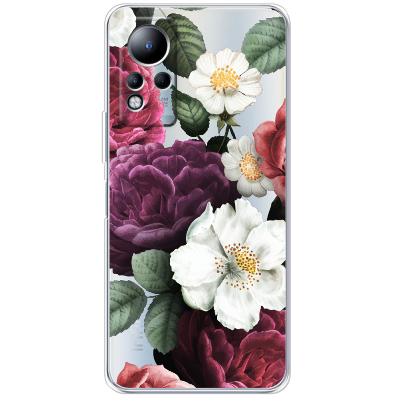 Прозрачный чехол BoxFace Infinix Note 12 Floral Dark Dreams