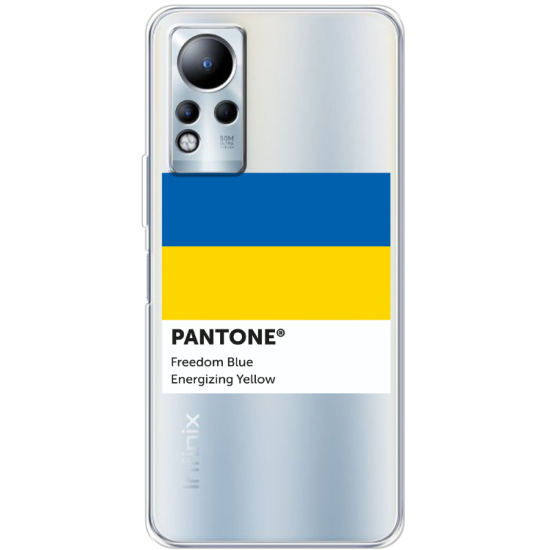 Прозрачный чехол BoxFace Infinix Note 12 Pantone вільний синій