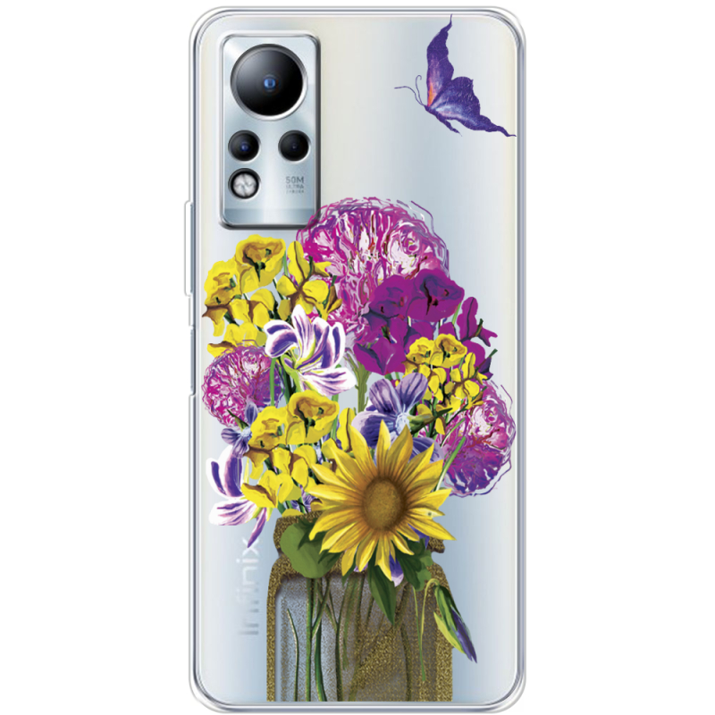 Прозрачный чехол BoxFace Infinix Note 12 My Bouquet