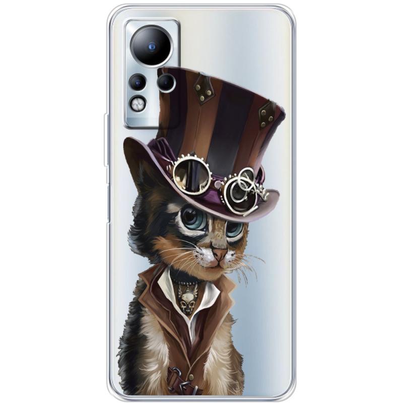 Прозрачный чехол BoxFace Infinix Note 12 Steampunk Cat