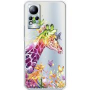 Прозрачный чехол BoxFace Infinix Note 12 Colorful Giraffe