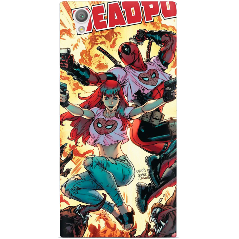 Чехол Uprint Sony Xperia L1 G3312 Deadpool and Mary Jane