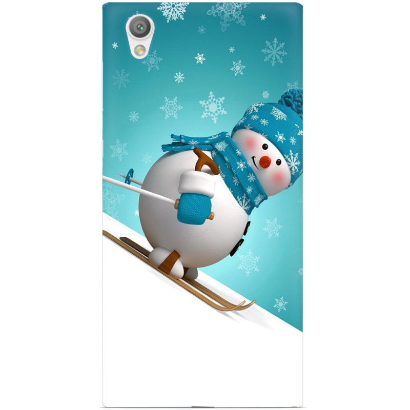 Чехол Uprint Sony Xperia L1 G3312 Skier Snowman